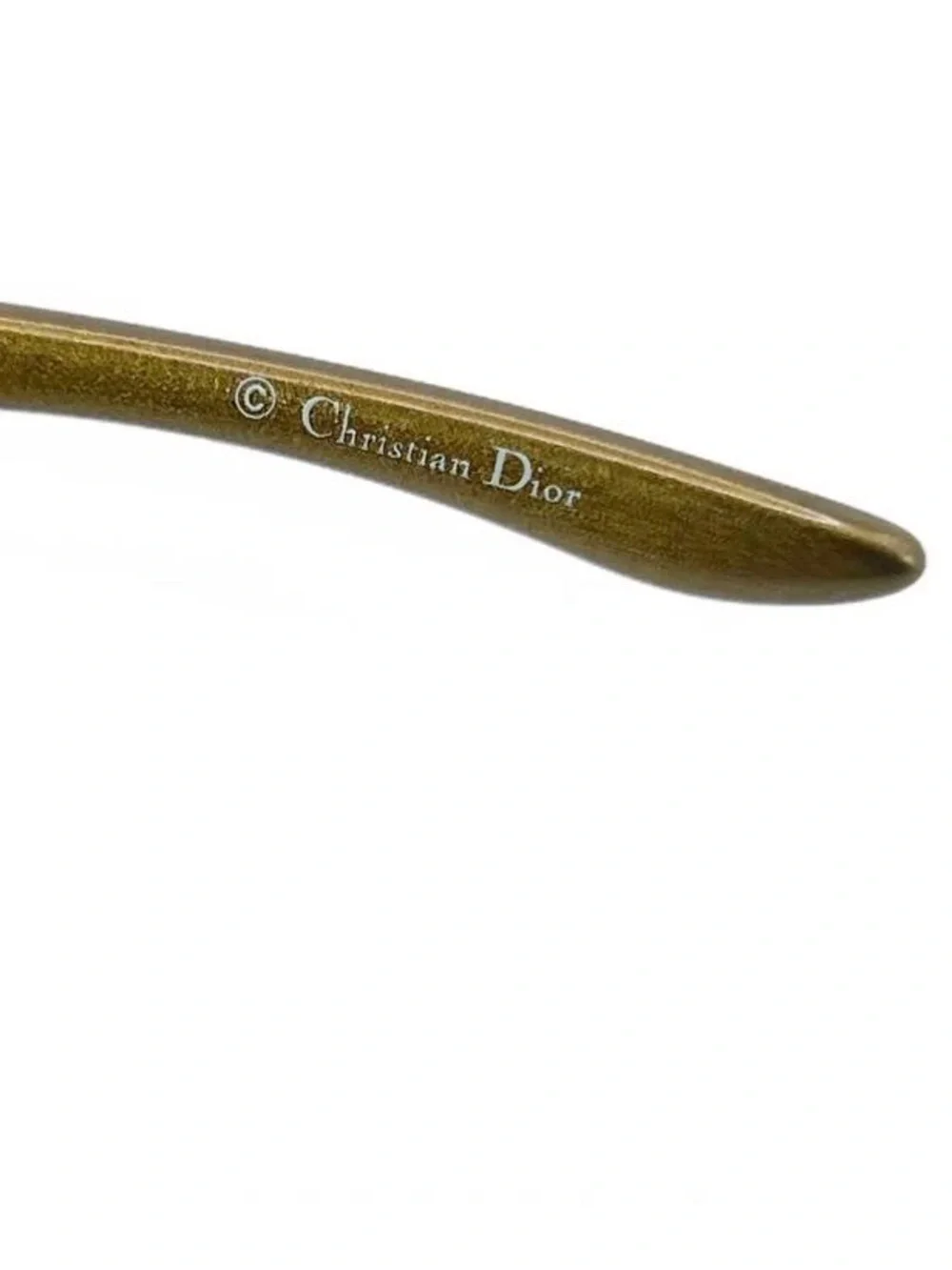 Dior  Brown Shield Sunglasses with White Logo